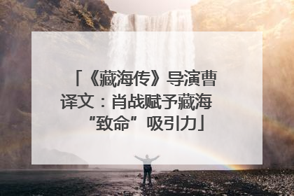 《藏海传》导演曹译文：肖战赋予藏海“致命”吸引力