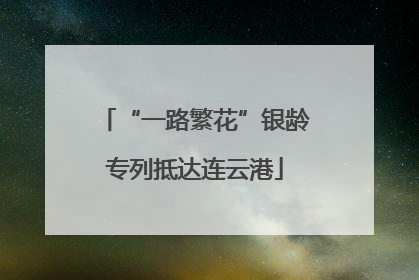 “一路繁花”银龄专列抵达连云港
