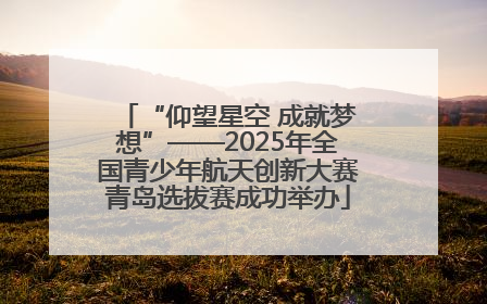 “仰望星空 成就梦想”——2025年全国青少年航天创新大赛青岛选拔赛成功举办