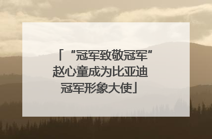 “冠军致敬冠军” 赵心童成为比亚迪冠军形象大使