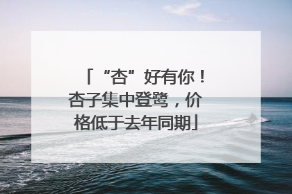 “杏”好有你！杏子集中登鹭，价格低于去年同期