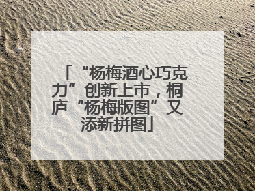 “杨梅酒心巧克力”创新上市，桐庐“杨梅版图”又添新拼图