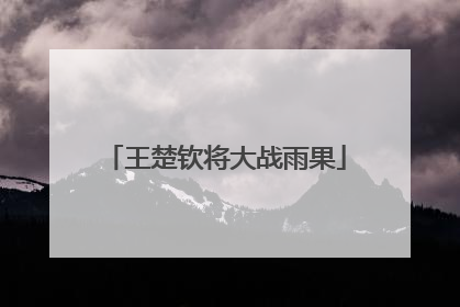 王楚钦将大战雨果