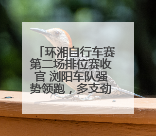 环湘自行车赛第二场排位赛收官 浏阳车队强势领跑，多支劲旅上演圈数拉锯战