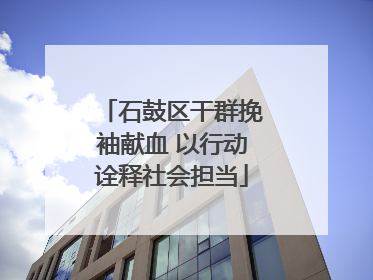 石鼓区干群挽袖献血 以行动诠释社会担当