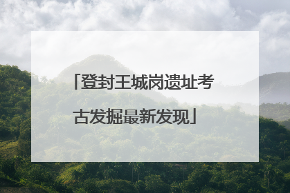 登封王城岗遗址考古发掘最新发现