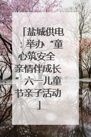 盐城供电：举办“童心筑安全 亲情伴成长”六一儿童节亲子活动