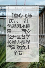 童心飞扬庆六一 红色基因永传承——西安经开区各学校举办多彩活动欢度儿童节