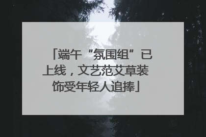 端午“氛围组”已上线，文艺范艾草装饰受年轻人追捧