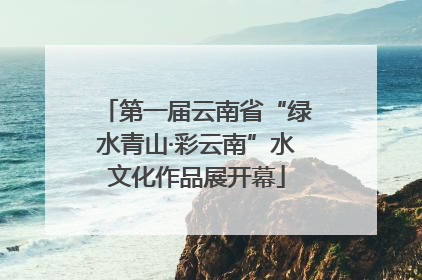 第一届云南省“绿水青山·彩云南”水文化作品展开幕