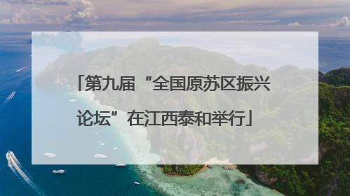 第九届“全国原苏区振兴论坛”在江西泰和举行