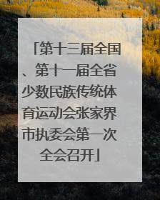 第十三届全国、第十一届全省少数民族传统体育运动会张家界市执委会第一次全会召开