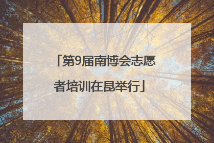 第9届南博会志愿者培训在昆举行