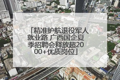 精准护航退役军人就业路 广西国企夏季招聘会释放超2000+优质岗位