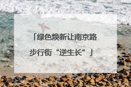 绿色焕新让南京路步行街“逆生长”