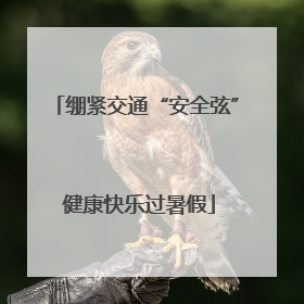 绷紧交通“安全弦” 健康快乐过暑假