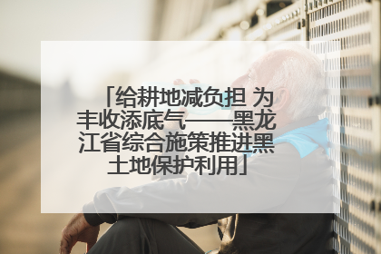 给耕地减负担 为丰收添底气——黑龙江省综合施策推进黑土地保护利用