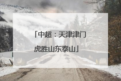 中超：天津津门虎胜山东泰山