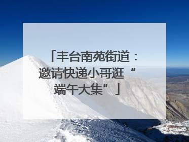 丰台南苑街道：邀请快递小哥逛“端午大集”