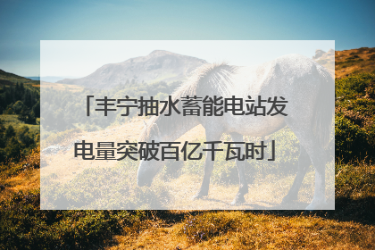 丰宁抽水蓄能电站发电量突破百亿千瓦时