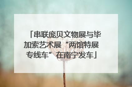 串联庞贝文物展与毕加索艺术展“两馆特展专线车”在南宁发车