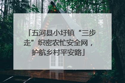 五河县小圩镇“三步走”织密农忙安全网，护航乡村平安路