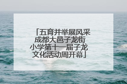 五育并举展风采 成都大邑子龙街小学第十一届子龙文化活动周开幕