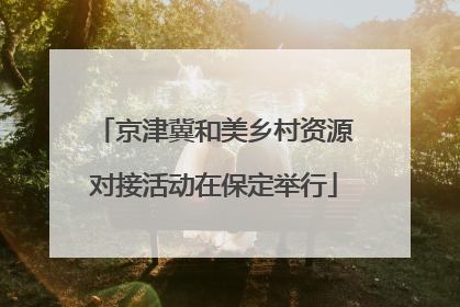 京津冀和美乡村资源对接活动在保定举行