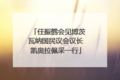 任振鹤会见博茨瓦纳国民议会议长凯奥拉佩采一行
