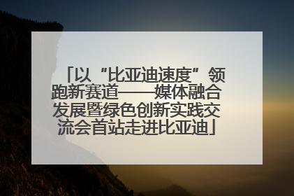 以“比亚迪速度”领跑新赛道——媒体融合发展暨绿色创新实践交流会首站走进比亚迪