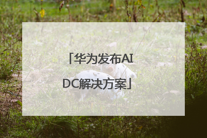 华为发布AI DC解决方案