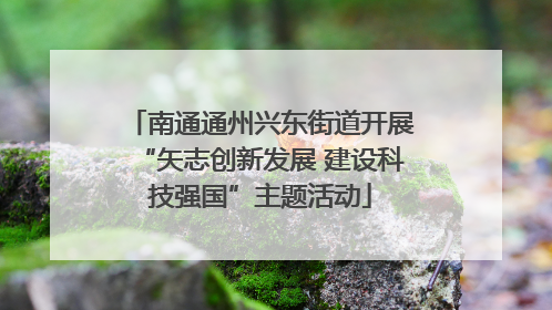 南通通州兴东街道开展“矢志创新发展 建设科技强国”主题活动