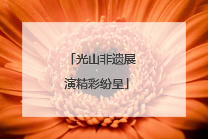 光山非遗展演精彩纷呈
