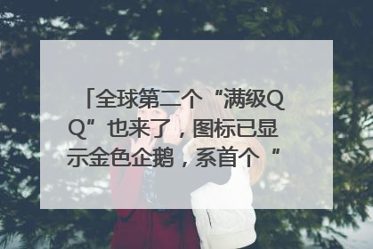 全球第二个“满级QQ”也来了，图标已显示金色企鹅，系首个“满级QQ”的小号