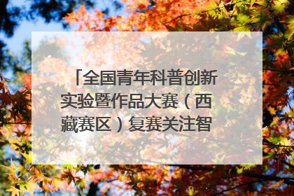 全国青年科普创新实验暨作品大赛（西藏赛区）复赛关注智慧环保等主题