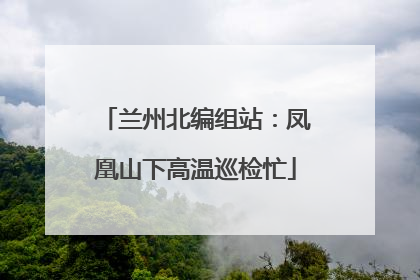 兰州北编组站：凤凰山下高温巡检忙