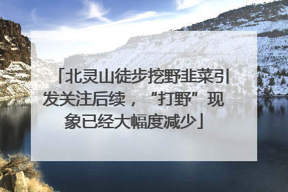 北灵山徒步挖野韭菜引发关注后续，“打野”现象已经大幅度减少