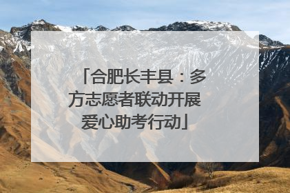 合肥长丰县：多方志愿者联动开展爱心助考行动