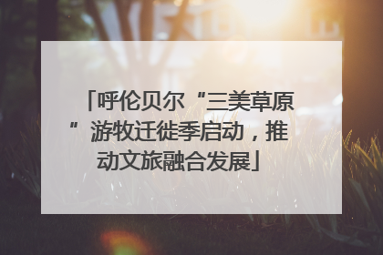 呼伦贝尔“三美草原”游牧迁徙季启动，推动文旅融合发展