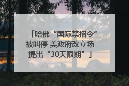 哈佛“国际禁招令”被叫停 美政府改立场提出“30天限期”