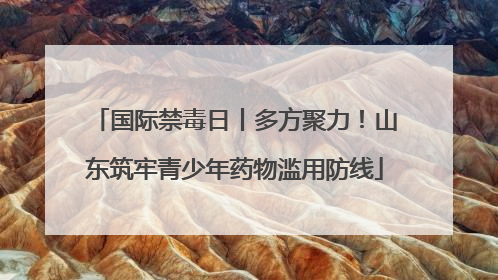 国际禁毒日丨多方聚力！山东筑牢青少年药物滥用防线