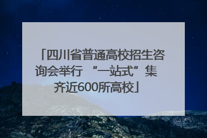 四川省普通高校招生咨询会举行 “一站式”集齐近600所高校