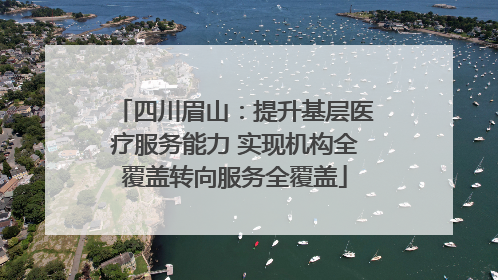 四川眉山：提升基层医疗服务能力 实现机构全覆盖转向服务全覆盖