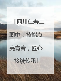 四川仁寿二职中：技能点亮青春，匠心接续传承