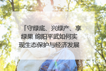 守绿底、兴绿产、享绿果 绵阳平武如何实现生态保护与经济发展双赢？｜新闻发布最前线·深一度