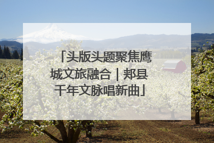 头版头题聚焦鹰城文旅融合｜郏县千年文脉唱新曲
