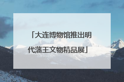 大连博物馆推出明代藩王文物精品展
