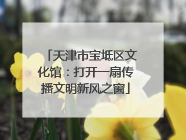 天津市宝坻区文化馆：打开一扇传播文明新风之窗
