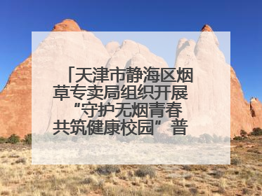 天津市静海区烟草专卖局组织开展“守护无烟青春 共筑健康校园”普法宣传活动