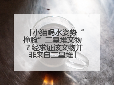 小猫喝水姿势“撞脸”三星堆文物？经求证该文物并非来自三星堆